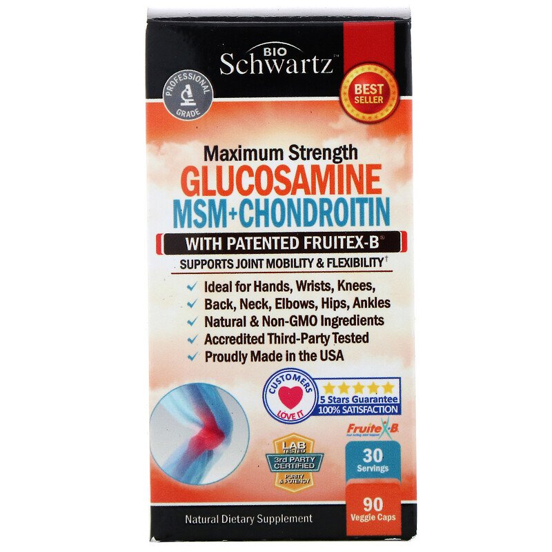 Glucosamine Chondroitin MSM от Bioschwartz (90 капсул) — Axilles.by